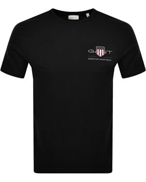 GANT Original Archive Shield T Shirt - Black