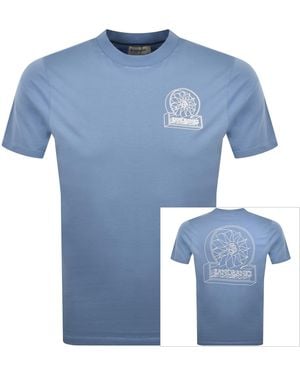 Sandbanks 3D Logo Print T Shirt - Blue