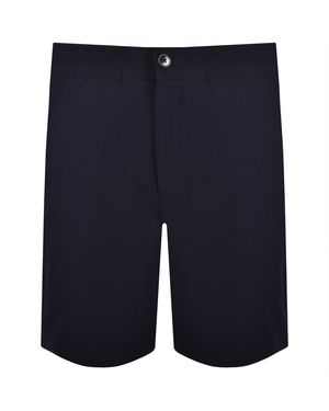 Calvin Klein Straight Fit Seersucker Shorts - Blue