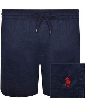Ralph Lauren Linen Prepster Shorts - Blue