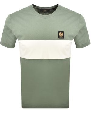Belstaff Colour Block T Shirt - Green