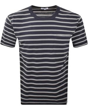 Norse Projects Holger Sailor Stripe T Shirt - Blue