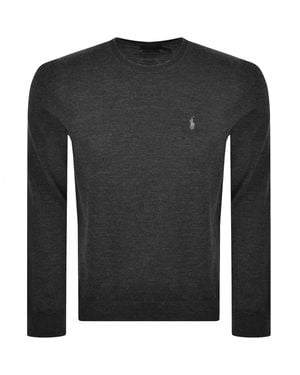 Ralph Lauren Crew Neck Knitted Jumper - Black