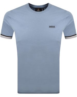 Barbour Newport Tipped T Shirt - Blue
