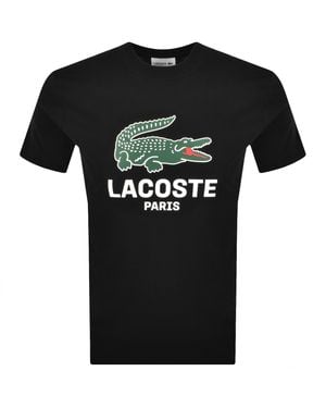 Lacoste Paris Logo T Shirt - Black