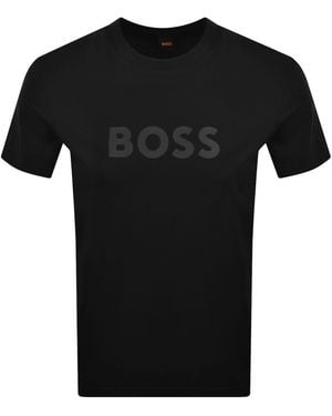 BOSS Boss Regular Fit Logo T Shirt - Black
