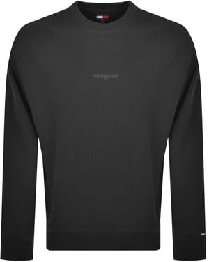 Tommy Hilfiger Waffle Sweatshirt - Black