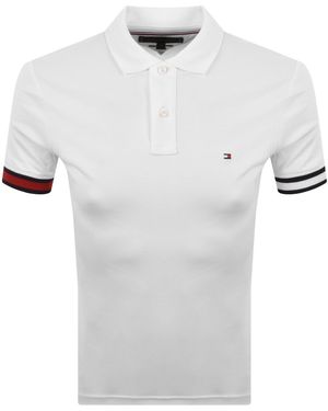 Tommy Hilfiger Logo Polo T Shirt - White