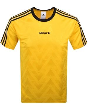 adidas Originals Jacquard Jersey T Shirt - Yellow