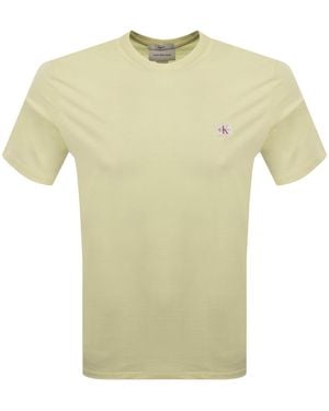 Calvin Klein Jeans Badge T Shirt - Yellow
