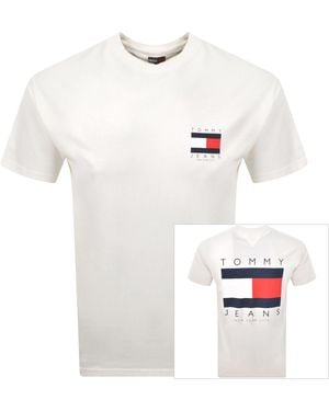 Tommy Hilfiger Graphic Backprint T Shirt - White