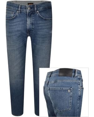 BOSS Boss Onyx Slim Tapered Fit Mid Wash Jeans - Blue