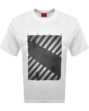 HUGO Dodger T Shirt - Grey