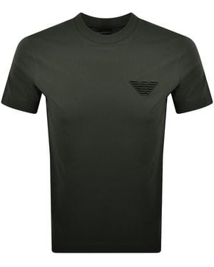 Armani Emporio Logo T Shirt - Green