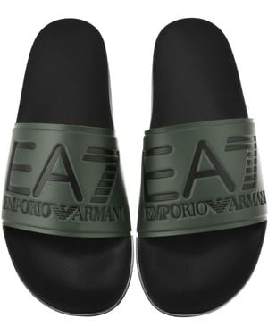 EA7 Emporio Armani Beach Sliders - Black