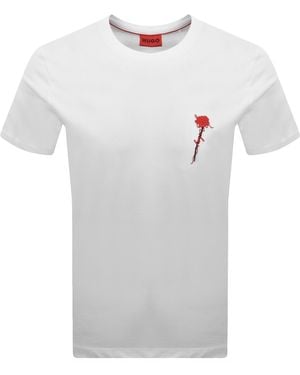 HUGO Diflow T Shirt - White