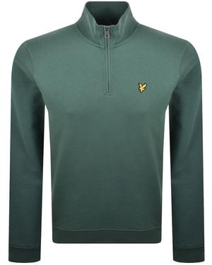 Lyle & Scott Quarter Zip Sweatshirt - Green
