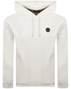 Napapijri B Badge Hoodie - White