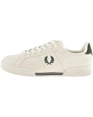 Fred Perry B722 Leather Trainers - White