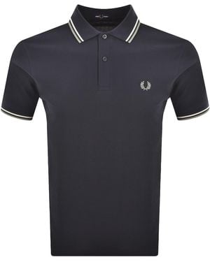 Fred Perry Twin Tipped Polo T Shirt - Blue