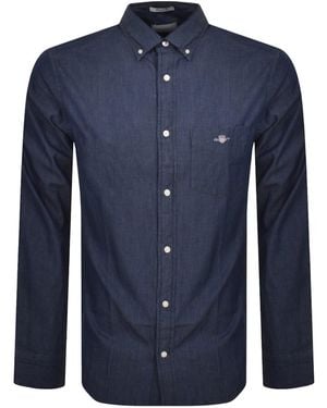 GANT Regular Long Sleeved Shirt - Blue