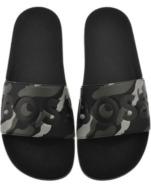 BOSS BUSINESS Boss Aryeh Sliders - Black