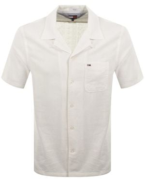 Tommy Hilfiger Linen Blend Shirt - White
