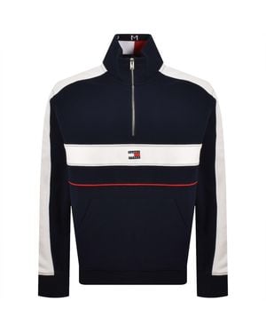 Tommy Hilfiger Quarter Zip Sweatshirt - Blue