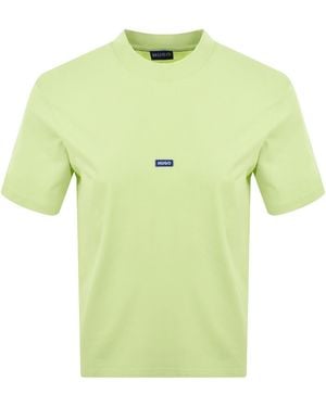 HUGO Nieros Logo T Shirt Bright - Green