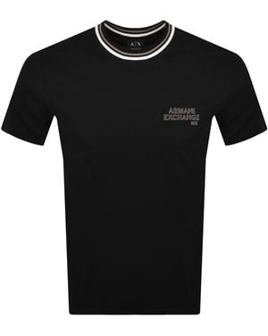 ARMANI EXCHANGE Crew Neck T Shirt - Black