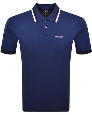 ARMANI EXCHANGE Polo T Shirt - Blue