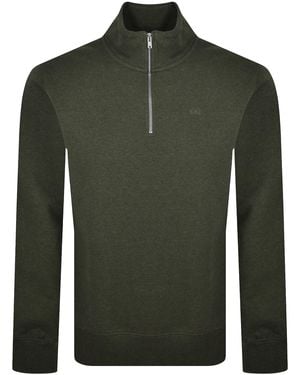 Levi's Original Quarter Zip Sweatshirt - Green