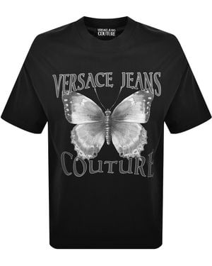 Versace Jeans Couture Couture Butterfly T Shirt - Black