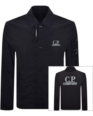 C.P. Company Cp Company Zipped Lens Overshirt Eclipse - Blue
