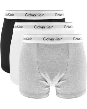 Calvin Klein Underwear 3 Pack Trunks - Gray