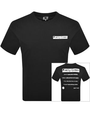 Pretty Green Boardwalk T Shirt - Black