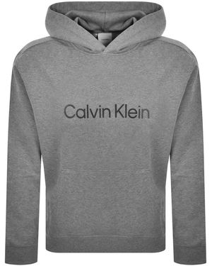 Calvin Klein Logo Hoodie - Gray