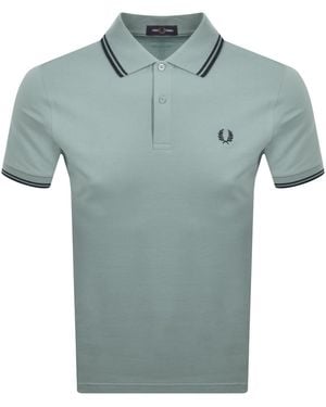 Fred Perry Twin Tipped Polo T Shirt - Blue