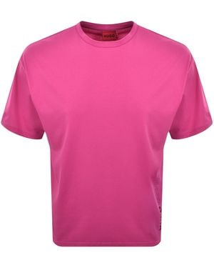 HUGO Tiki T Shirt - Pink