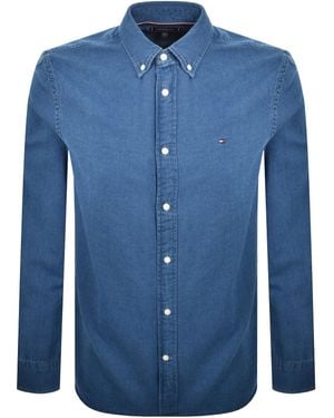 Tommy Hilfiger Regular Fit Chambray Shirt - Blue