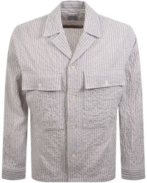 Norse Projects Mols Hunting Stripe Shirt - Grey