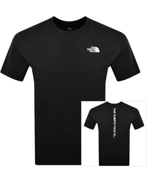 The North Face Vertical Logo T Shirt - Black