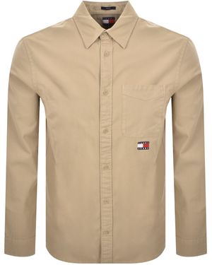 Tommy Hilfiger Long Sleeved Shirt - Natural