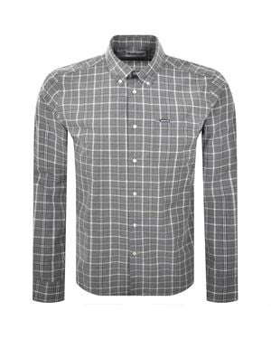 Barbour Bramham Checked Tailored Shirt - Grey