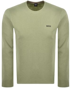 BOSS BUSINESS Boss Waffle T Shirt - Green