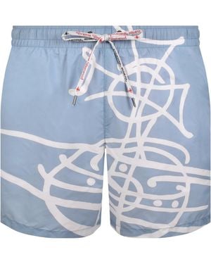 Vivienne Westwood Orb Swim Shorts - Blue