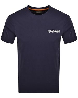 Napapijri S Box T Shirt - Blue