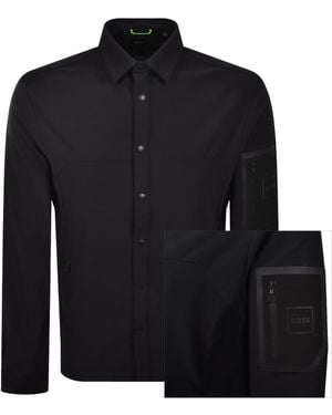 BOSS Boss Tour Waffle Overshirt - Black