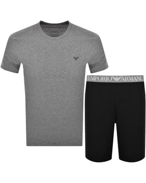 Armani Emporio Short Loungewear Set - Grey