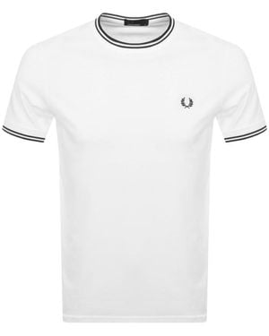 Fred Perry Twin Tipped T-Shirt - White